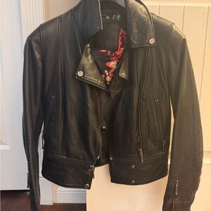 Philipp Plein Black Leather Jacket